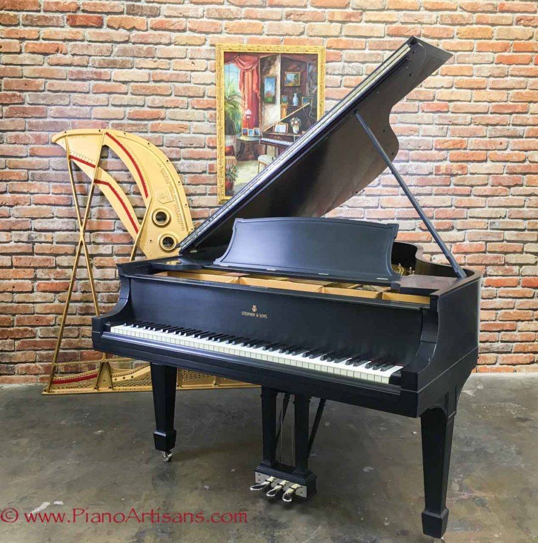 Steinway & Sons, Satin Ebony, Model O, Restored, $68,500