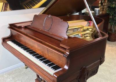 Restored Steinway & Sons Duo-Art, Side View with music desk