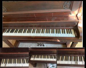ivory piano key top repair