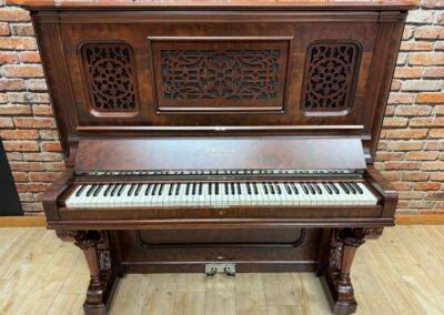 AB Chase, Burl Walnut, Satin Varnish, Upright, Victorian